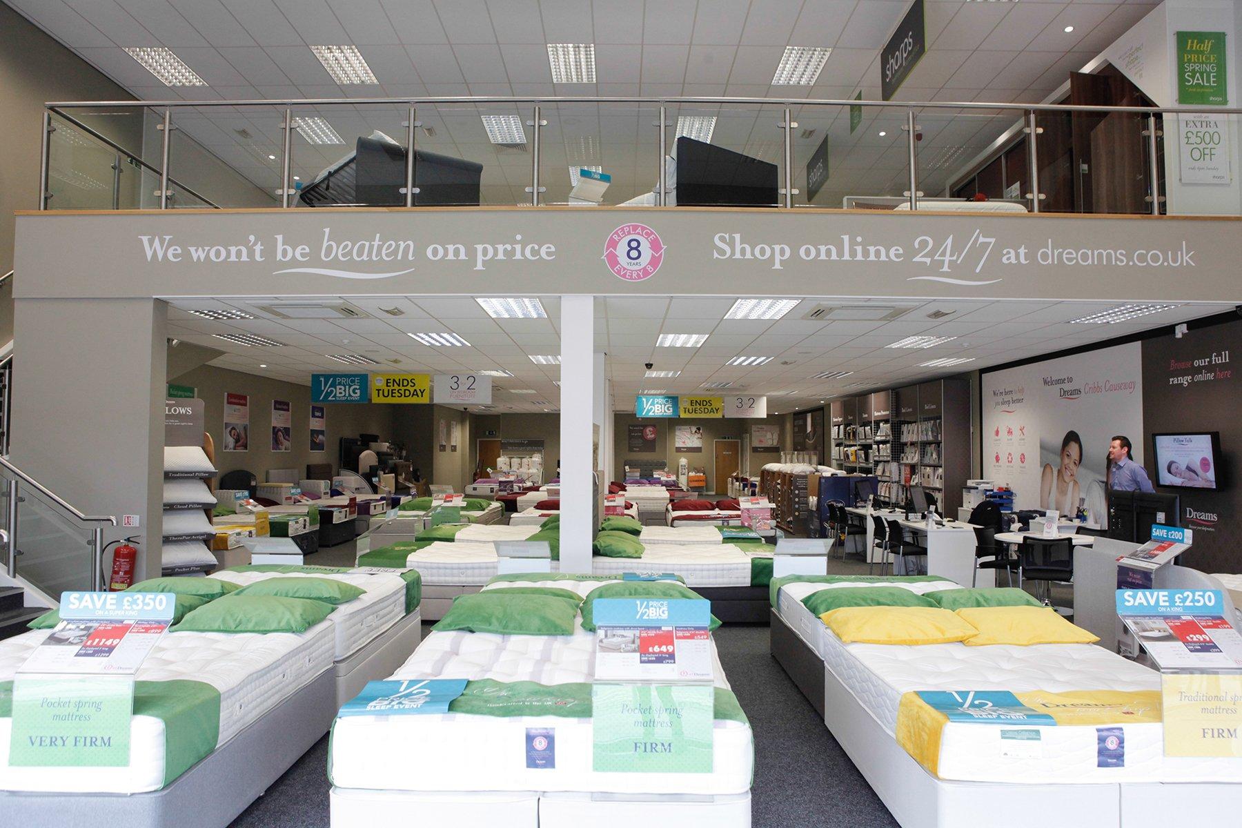 Dreams Store in Bristol Cribbs Causeway Beds, Mattresses